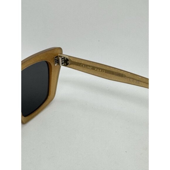 CELINE cat eye women's sunglasses + case Brown with glitter 51mm CL401871 - Picture 7 of 15